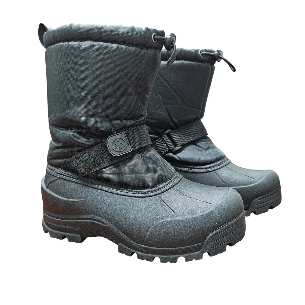 Northside Kids Snow Boots Size 4 Black 3M Thinsulate Insulated Winter Boots